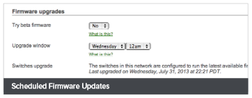 Scheduled Firmware Updates